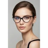 Chunky Frame Sırıus Cat Eye Siyah Çerçeveli Mavı Işık Korumalı Blue Block Gözlük