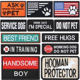Chunyin 12 adet köpek yaması, servis köpek yeleği, çıkarılabilir taktik kanca halka koşum seti, servis köpek yaması, eğitim yaması, hayvanlı, yelek, koşumlar, tasmalar için çalışan köpek yaması