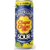 Chupa Chups Sparkling Sour Blueberry Flavour - Ekşi Yaban Mersini Aromalı Gazlı İçecek 330 ml