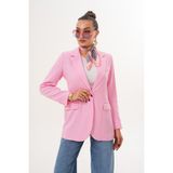 CHWAIN Keten Ceket - Pembe - L