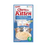 Ciao 14 gr 4 Adet Churu Yavru Kediler için Tuna Balıklı Krema Ödül Maması