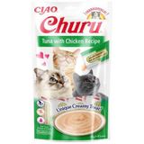 Ciao 4 lü Churu Cream Ton Balıklı ve Tavuklu Kedi Ödülü