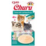 Ciao 4x14 GR Churu Cream Tavuklu ve Yengeçli Sıvı Kedi Ödül Maması