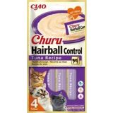 Ciao 4x14 GR Churu Hairball Tüy Yumağı Kontrollü Ton Balıklı Sıvı Kedi Ödül Maması