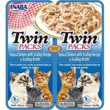 Ciao Twin Packs Deniz Taraklı Ton Balıklı ve Tavuklu Kedi Çorbası 2x40 Gr