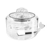 Ciays Cat Su Çeşmesi, 80oz/2.3L Otomatik Pet Su Çeşmesi Köpek Su Sebili, Kediler, Köpekler, Çoklu Evcil Hayvanlar için LED Işıklı Su Sebili, 3 Yedek Filtre Dahil, Beyaz (CIPS19T)