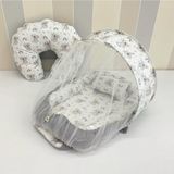 Cibinlikli Babynest Seti - 100% Pamuklu - Standart - Gri