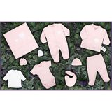 Ciccim Baby 4402 10 lu Tulumlu TAçlı Kedi Zıbın Seti Hastane Çıkışı - Pembe - 1 Ay