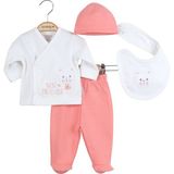 Ciccim Baby Best Friends 5'li Bebek Zıbın Seti 4765 - Yavruağzı - Yenidoğan