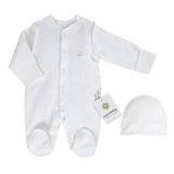 Ciccim Baby Pamuklu Prematüre Bebek Tulumu 4947 Beyaz Prematüre
