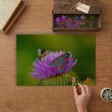 Çiçeğe Konan Güve Tasarımı 240 Parça Ahşap Puzzle Ahşap Kutuda MP05423