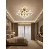 Çiçek 4+4'Lü Ledli Gold Avize