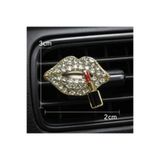 Çiçek Antalya Taşlı Dudak Figürlü Araç İçi Klima Süsü – Mini Kristal Tasarım (3×2 cm)