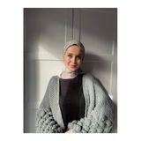 Çiçek Baharı Desen Bambu Eşarp