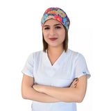 Çiçek Bahçesi Desenli Cerrahi Bone B71
