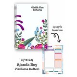 Çiçek Bahçesi Günlük Planlayıcı Defter - Ders Çalışma Planlayıcı Defteri - Planlama Defteri