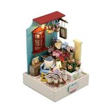 Çiçek Bahçesi Temalı Minyatür Maket Seti – LED Işıklı Ahşap DIY Hobi Kiti – Kendin Yap Mini Bahçe Modeli – Dekoratif Hediye Seti