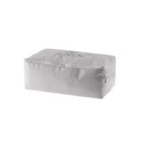 Çiçek Desen Baskılı Hurç - Gri - 52X28X21 cm
