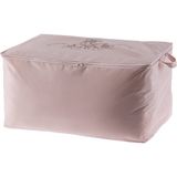 Çiçek Desen Baskılı Hurç - Pudra - 52X28X21 cm - 1 Adet - 52x28x21cm