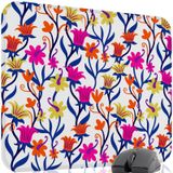 Çiçek Desenleri Oyuncu Gaming Mouse Pad Kauçuk Kaymaz Taban Mousepad (V1, 48x40 XXL)