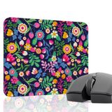 Çiçek Desenleri Oyuncu Gaming Mouse Pad Kauçuk Kaymaz Taban Mousepad (V2, 22x18 Small)