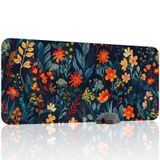 Çiçek Desenleri Oyuncu Gaming Mouse Pad Kauçuk Kaymaz Taban Mousepad (V3, 90x40 XXL)