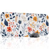 Çiçek Desenleri Oyuncu Gaming Mouse Pad Kauçuk Kaymaz Taban Mousepad (V4, 70x30 XL)