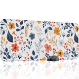 Çiçek Desenleri Oyuncu Gaming Mouse Pad Kauçuk Kaymaz Taban Mousepad (V4, 90x40 XXL)