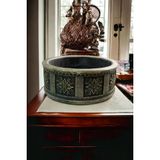 Çiçek Desenli Beton Bonsai Ve Aranjman Saksısı -+30 Cksalcisa