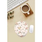 Çiçek Desenli Bilek Destekli Mouse Pad