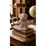 Çiçek Desenli Elbiseli Peluş Ayıcık Anahtarlık (12 Cm)