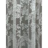 Çiçek Desenli Fransız Dantel Tül Perde, 100x260, Normal Pile, 1/2.5