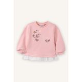 Çiçek Desenli Sweatshirt Kız Bebek