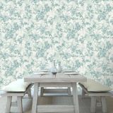Çiçek Desenli Trend Duvar Kağıdı | TROPICANO, 9914-3, Yeşil, Kağıt Taban, Vinil kaplı, Silinebilir yüzey / 1.06x15.6 m - 16.5 m², Yüksek Kalite