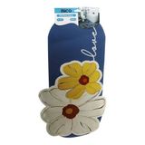 ÇİÇEK FİGÜRLÜ - RENKLİ 45X75CM SU EMİCİ - SİHİRLİ BANYO PASPASI ELASTİK (5264)