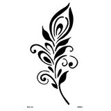 Çiçek Motifi Yapışkanlı Stencil Süsleme Ve Boyama Kalıbı