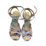 "Çiçek Ruhu"ÇİÇEK DESENLİ AÇIK TOPUK-AÇIK BURUN 8,5 CM 13 PONT MODEL TANGO, DANS VE SALON AYAKKABISI (EU Ayakkabı Beden Sistemi, Yetişkin, Sayısal, Orta, 39)