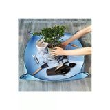 Çiçek Saksı Toprağı Toprak Aktarımı Için Su Geçirmez Ped 65X65 Cm 1 Adet Mavi Orta Boy