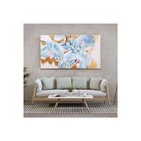 Çiçek Soyut El Yapımı Yağlı Boya Tablo 105x65cm