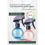 Çiçek Sulama Sprey 250 ML Berber Sprey 250 ML Boş Sprey Şişesi Püskürtmeli Tombik Şişe