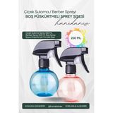 Çiçek Sulama Sprey 250 ML Berber Sprey 250 ML Boş Sprey Şişesi Püskürtmeli Tombik Şişe