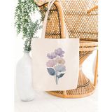 Çiçek Tasarım Kurdeleler Y2k Retro Ham Bez Tote Bag Çanta, Pinterest Çanta - 10D-Krem