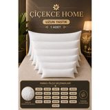 ÇİÇEKCE HOME 1 Adet Uzun Yastık -Hamile Yastık -Dekoratif Yastık Boncuk Silikon Elyaf Dolgulu - Beyaz
