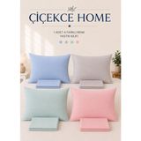ÇİÇEKCE HOME Çiçekce Home Yastık Kılıfı 1 Adet Fermuarlı 50X70 - Yeşil - 50 x 70