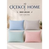 ÇİÇEKCE HOME Çiçekce Home Yastık Renkli 1.kalite Boncuk Silikon Elyaf Dolgulu 800 Gram 1 Adet - 50 x 70 cm - Mavi