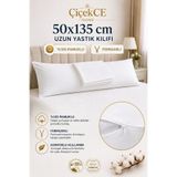 Çiçekce Home evinize renk katar Yastık kılıfı 50x135 uzun yastık kılıfı %100 pamuk kılıf 1 adet