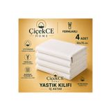 Çiçekce Home evinize renk katar Yastık Kılıfı iç astar -yastik şiltesi Fermuarli pamuklu kumaş 50x70 cm 5 adet