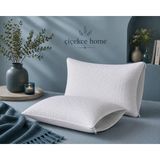 ÇİÇEKCE HOME Kapitoneli Yastık Alezi Fermuarlı 50X70 1 Adet - 50 x 70 cm - Beyaz