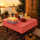 ÇİÇEKCE HOME Pötükare Çok Amaçlı Piknik Örtüsü - Sofra Bezi 1 Adet - 80 x 80 cm - Kırmızı