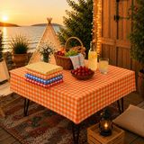 ÇİÇEKCE HOME Pötükare Çok Amaçlı Piknik Örtüsü - Sofra Bezi 1 Adet - Turuncu - 40 x 40 cm